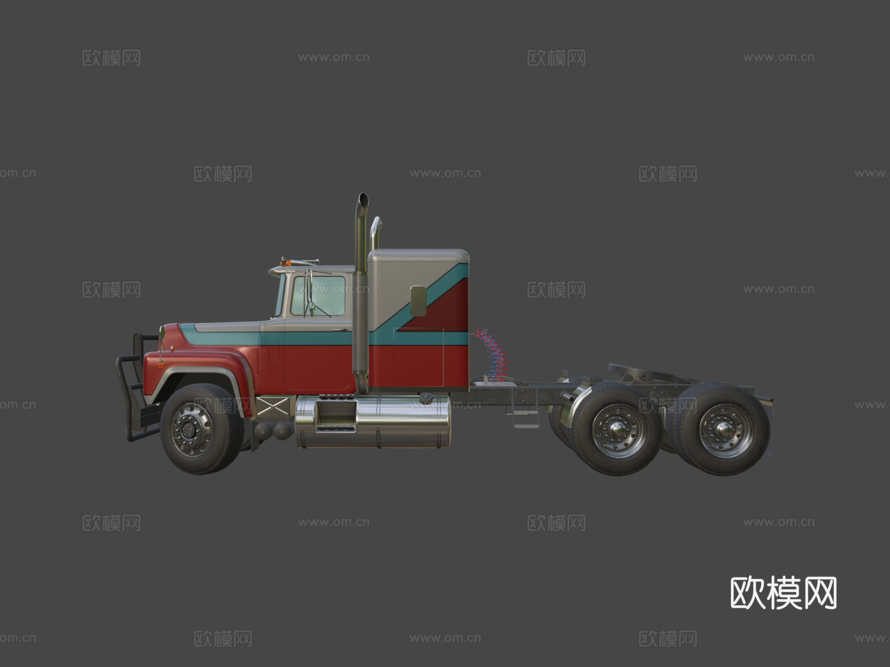 通用美国半挂卡车su模型