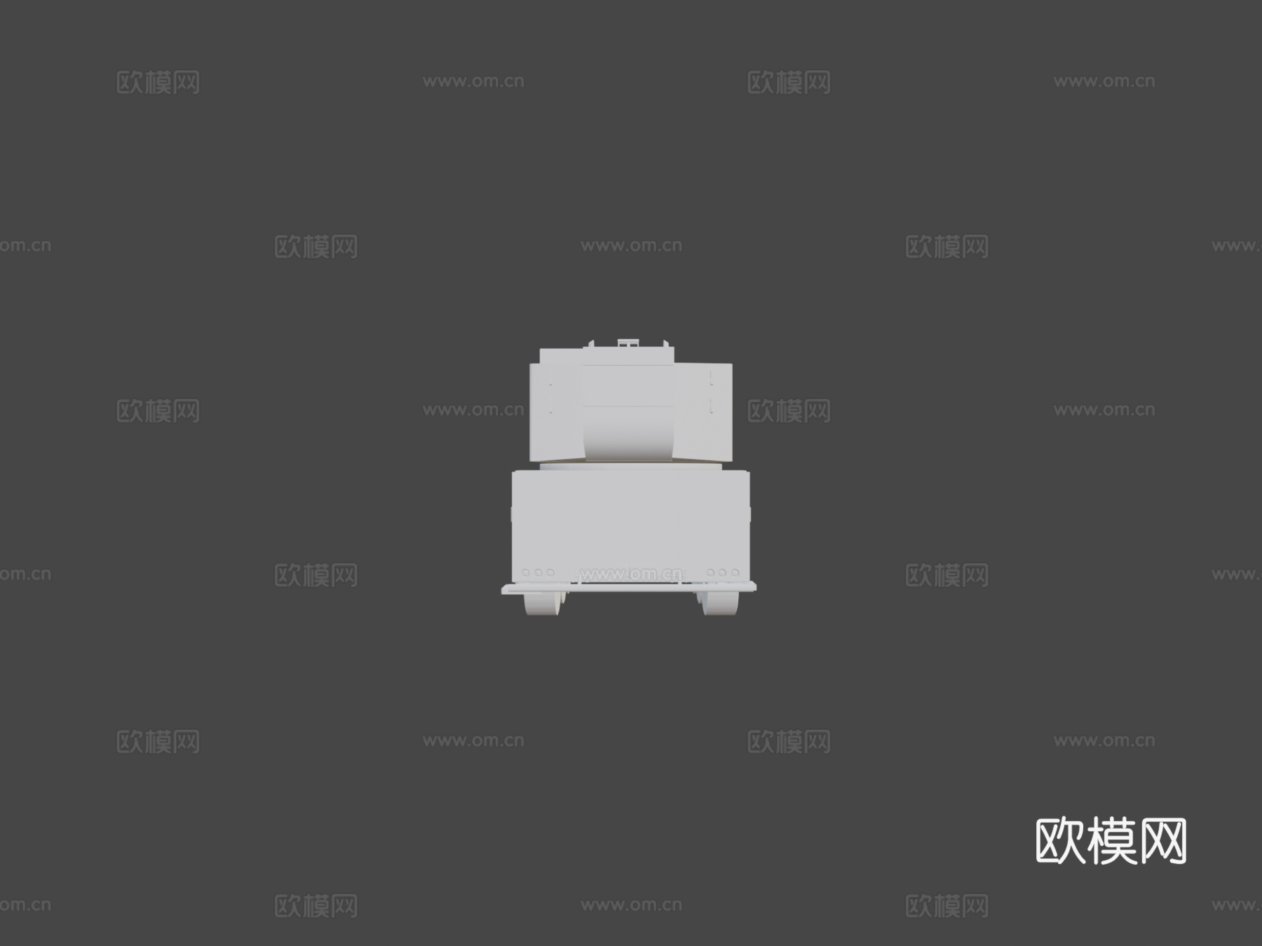 移动起重机su模型