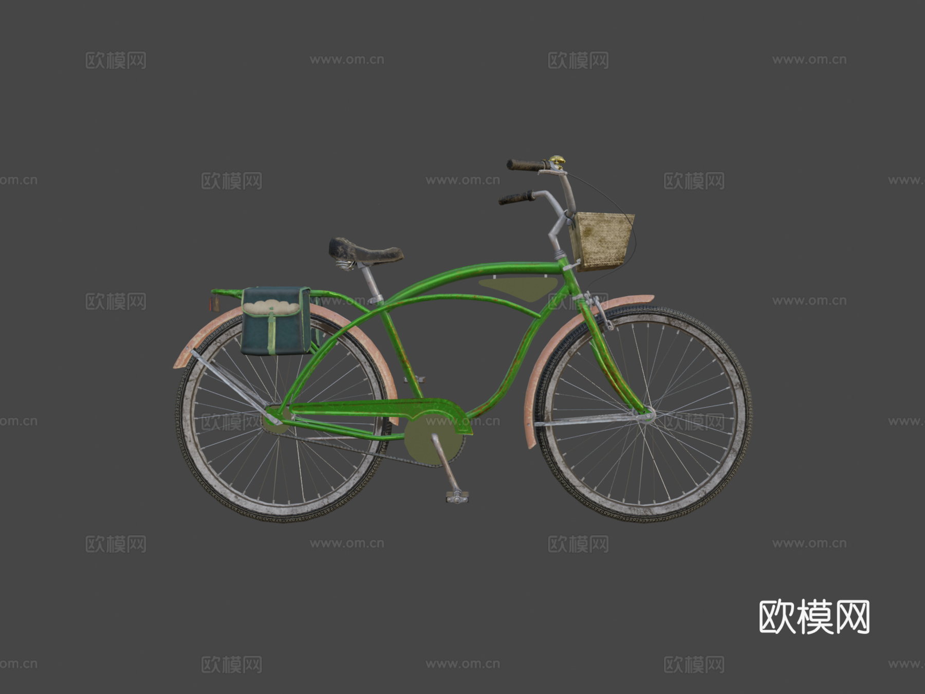 Schwinn巡洋舰自行车su模型