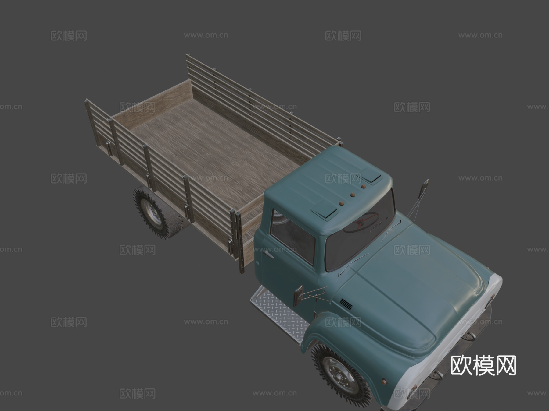 ZIL 130车身低多边形su模型