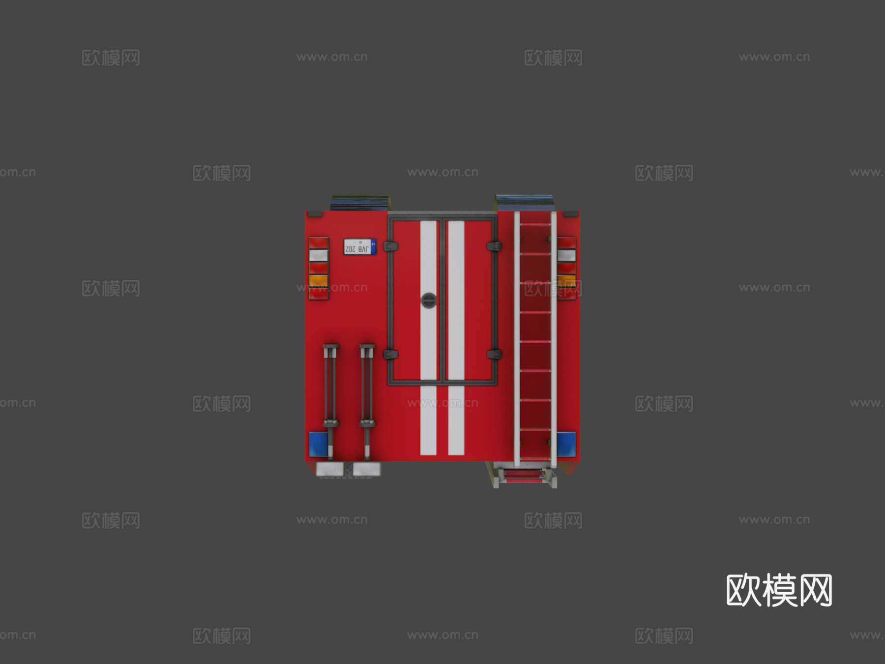 斯堪尼亚P94D消防车su模型