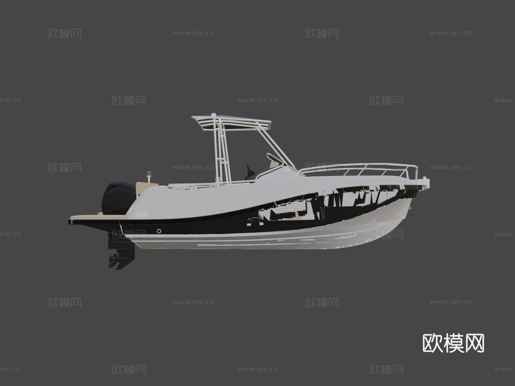 V2船7.0阳光甲板su模型