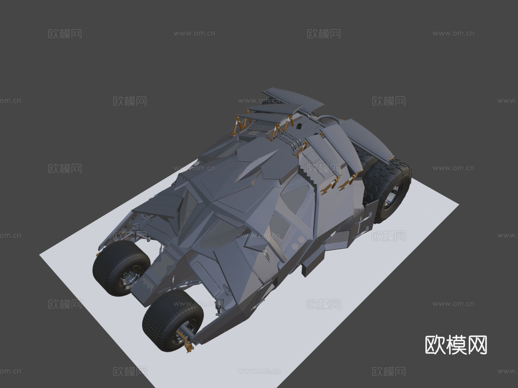 蝙蝠车翻滚者蝙蝠侠汽车su模型