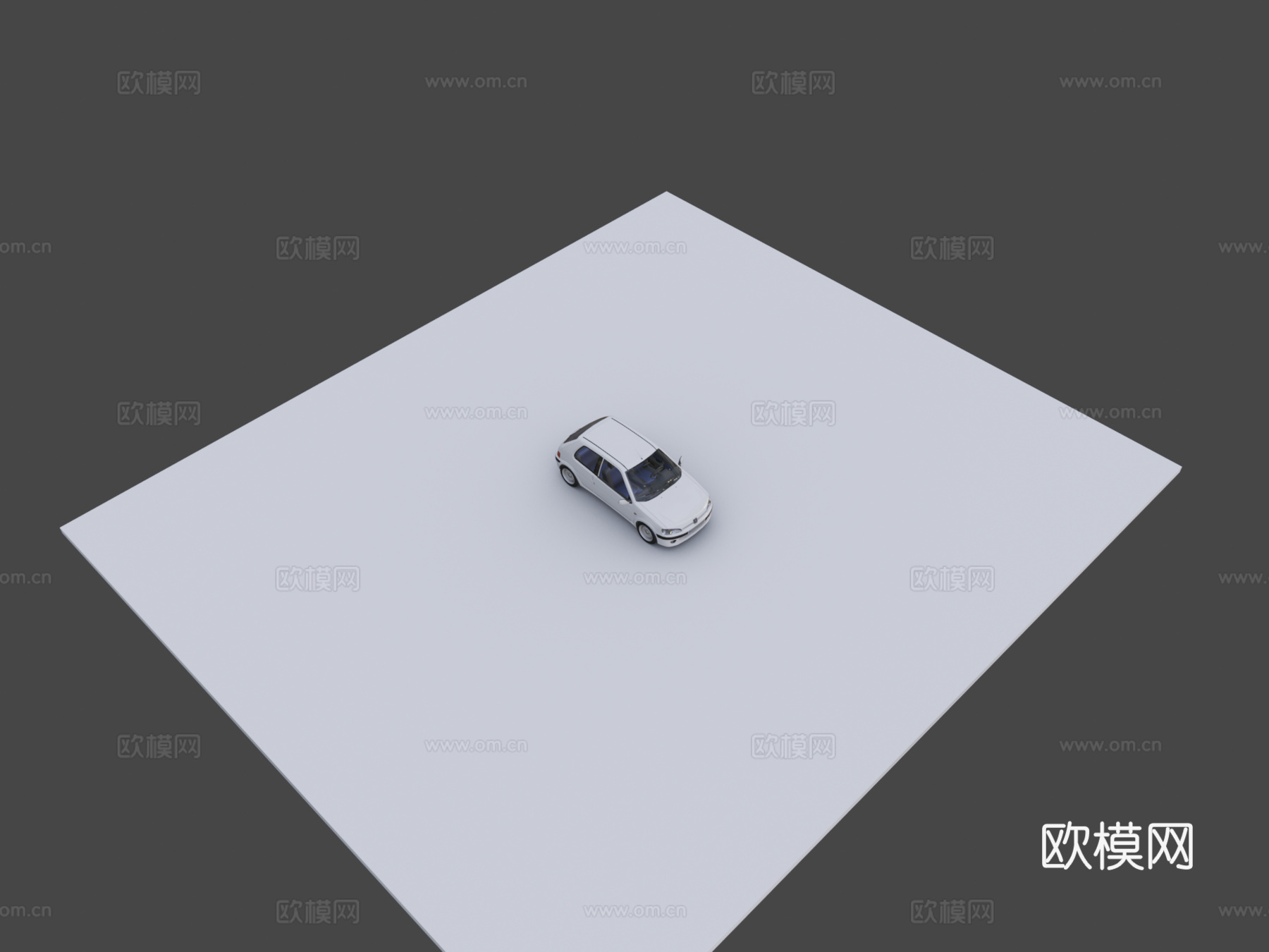 标致106运动版su模型