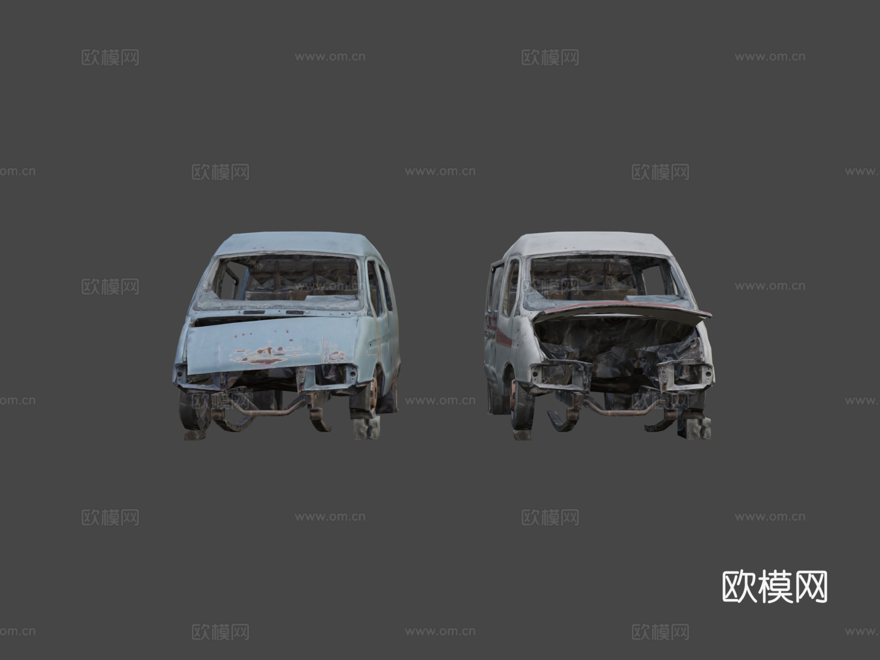 嘎斯羚羊被摧毁su模型