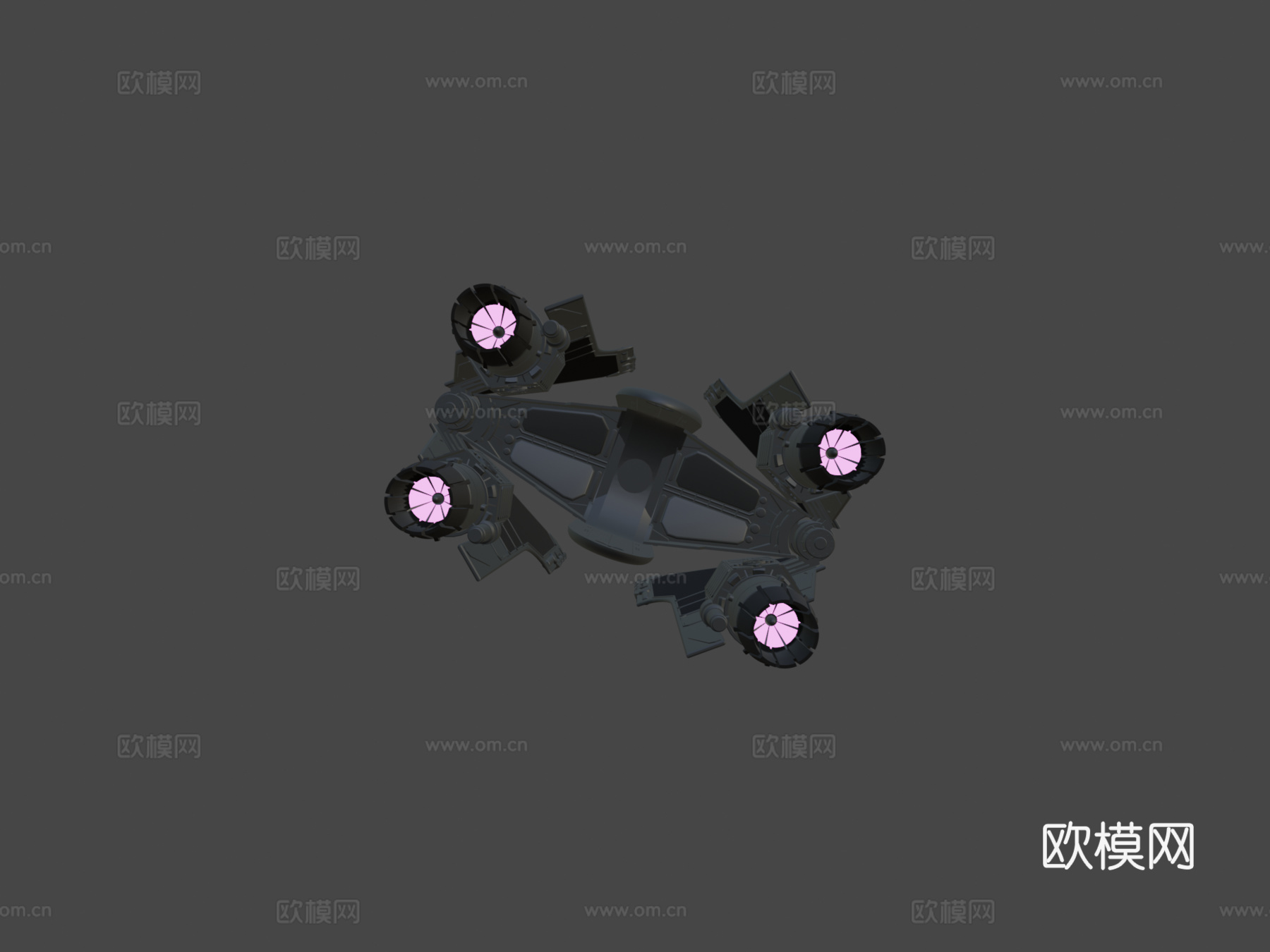 四台离子发动机战斗机su模型