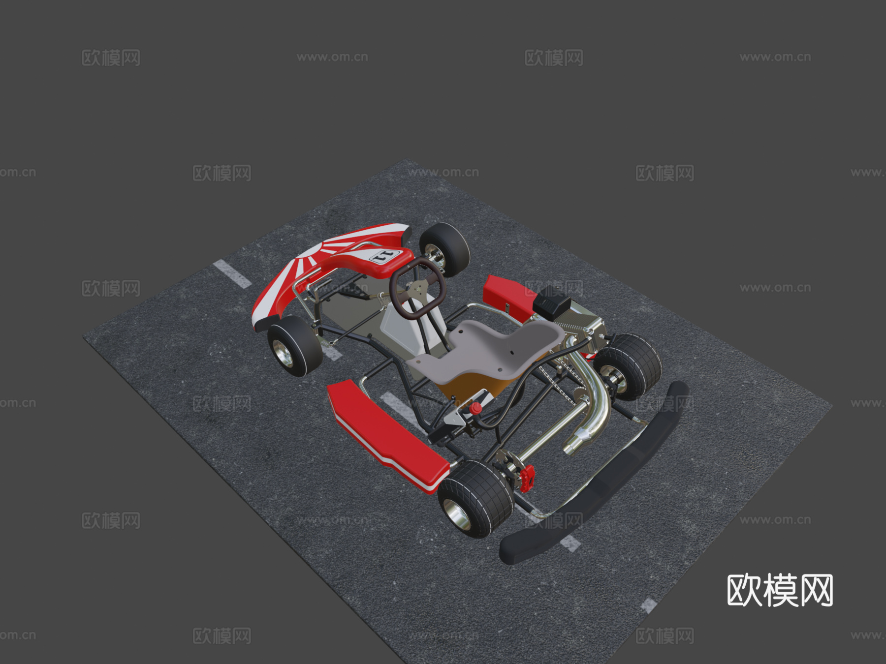 卡丁车su模型