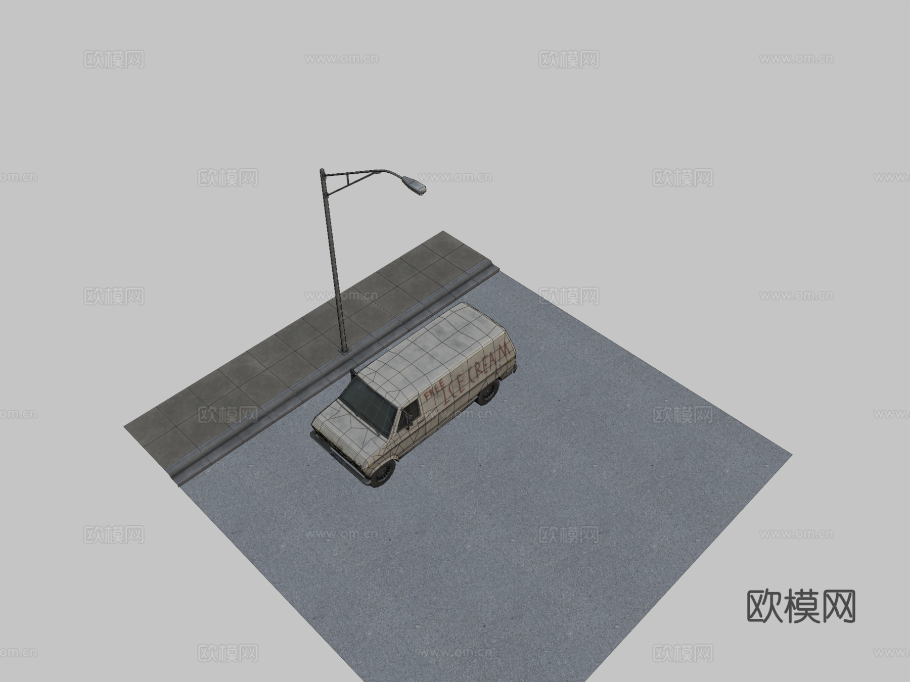 冰淇淋卡车挑战冰淇淋su模型