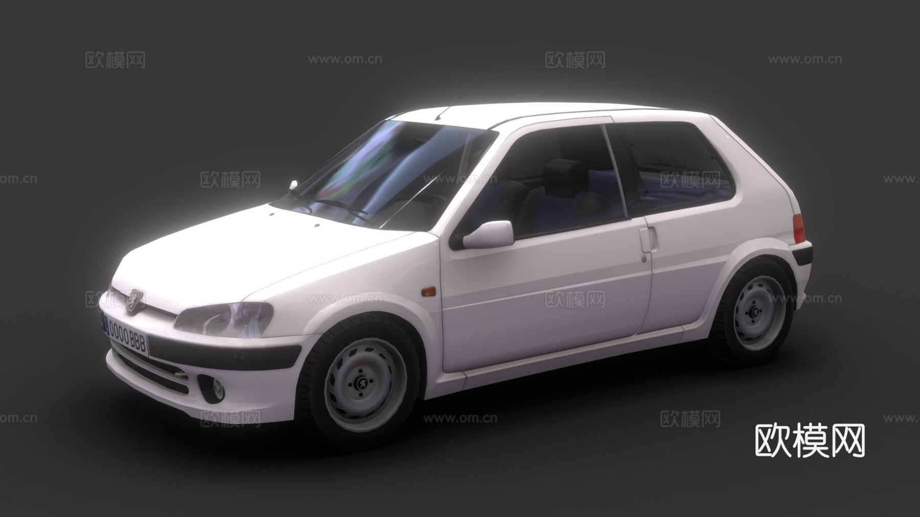 标致106运动版su模型