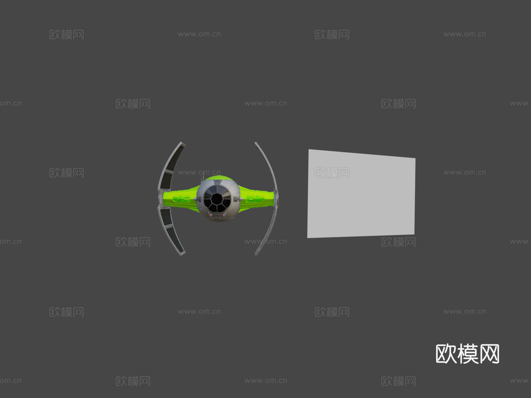 TIE审讯者战斗机星球大战模型su模型