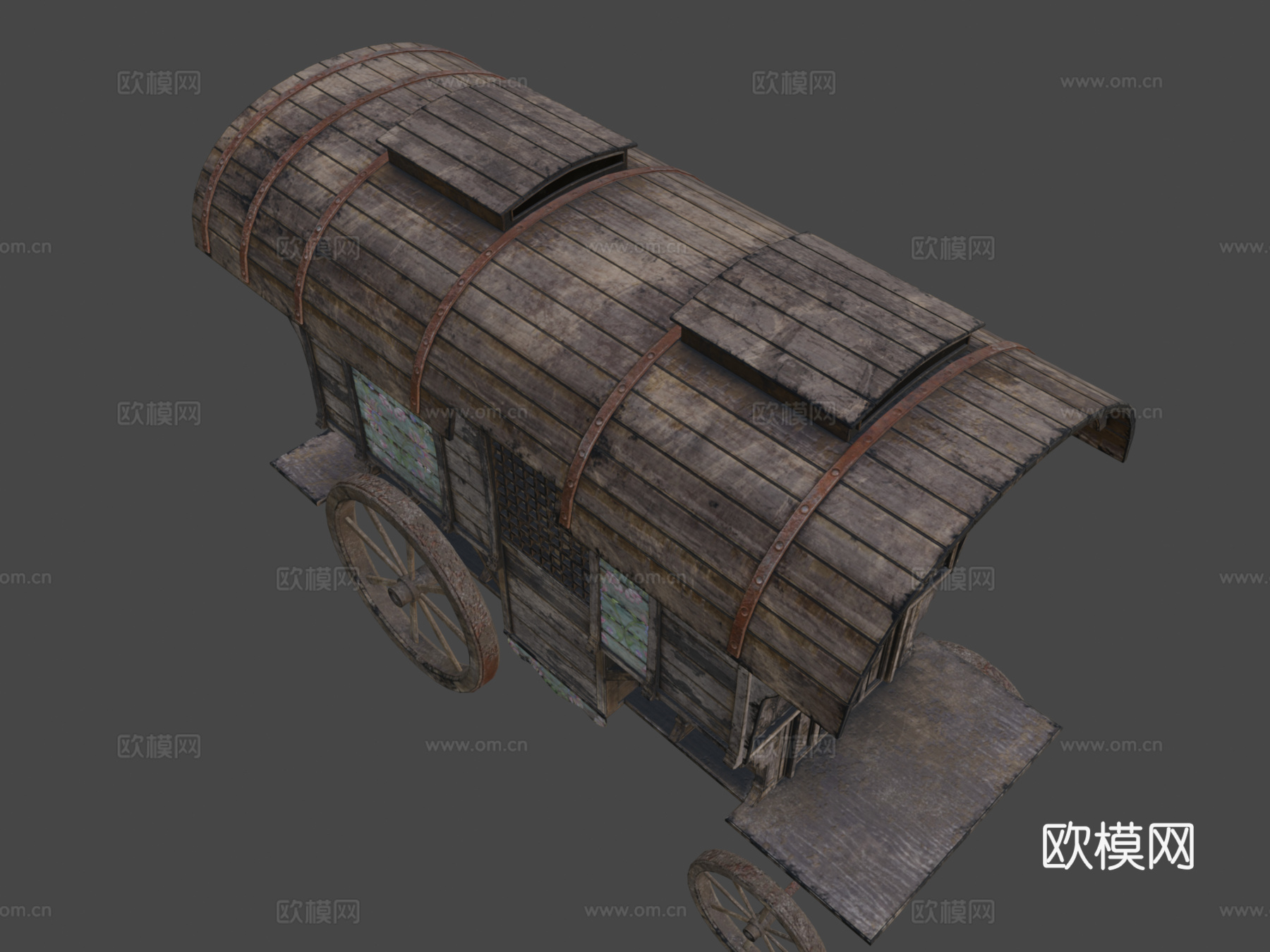 中世纪马车su模型