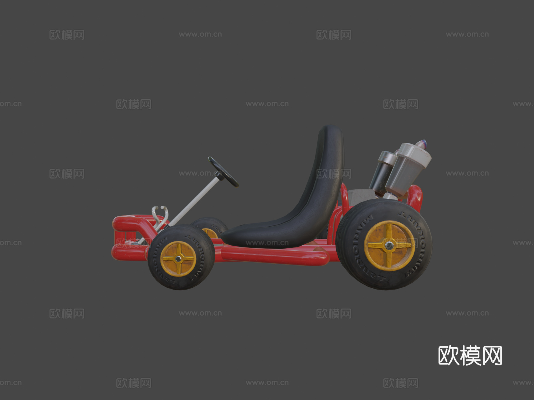 马里奥赛车64管道框架su模型