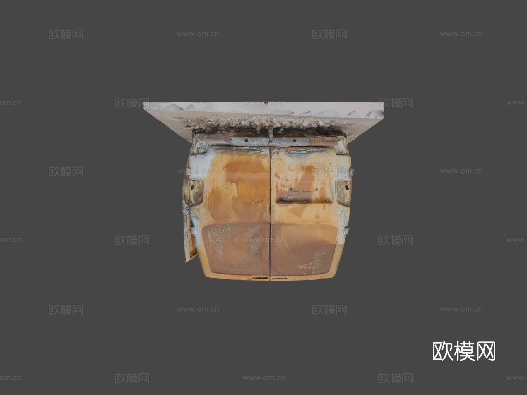 大众运输车T5原始三维扫描su模型