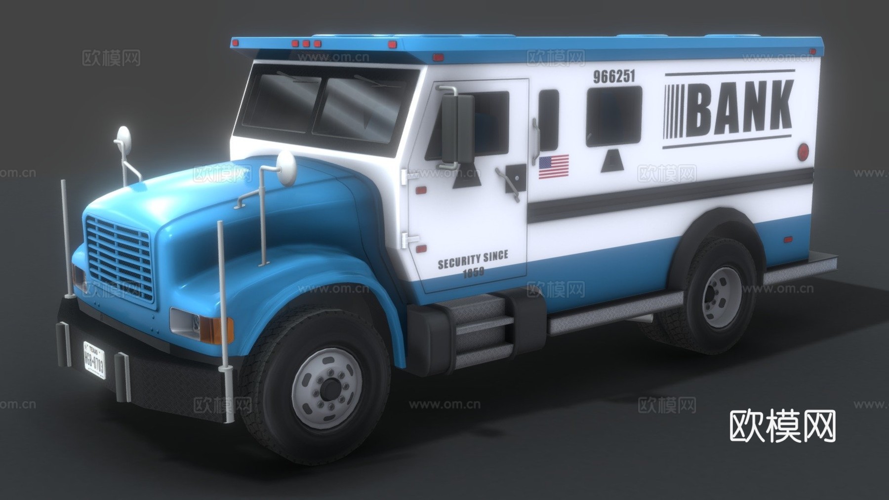 装甲运钞车su模型