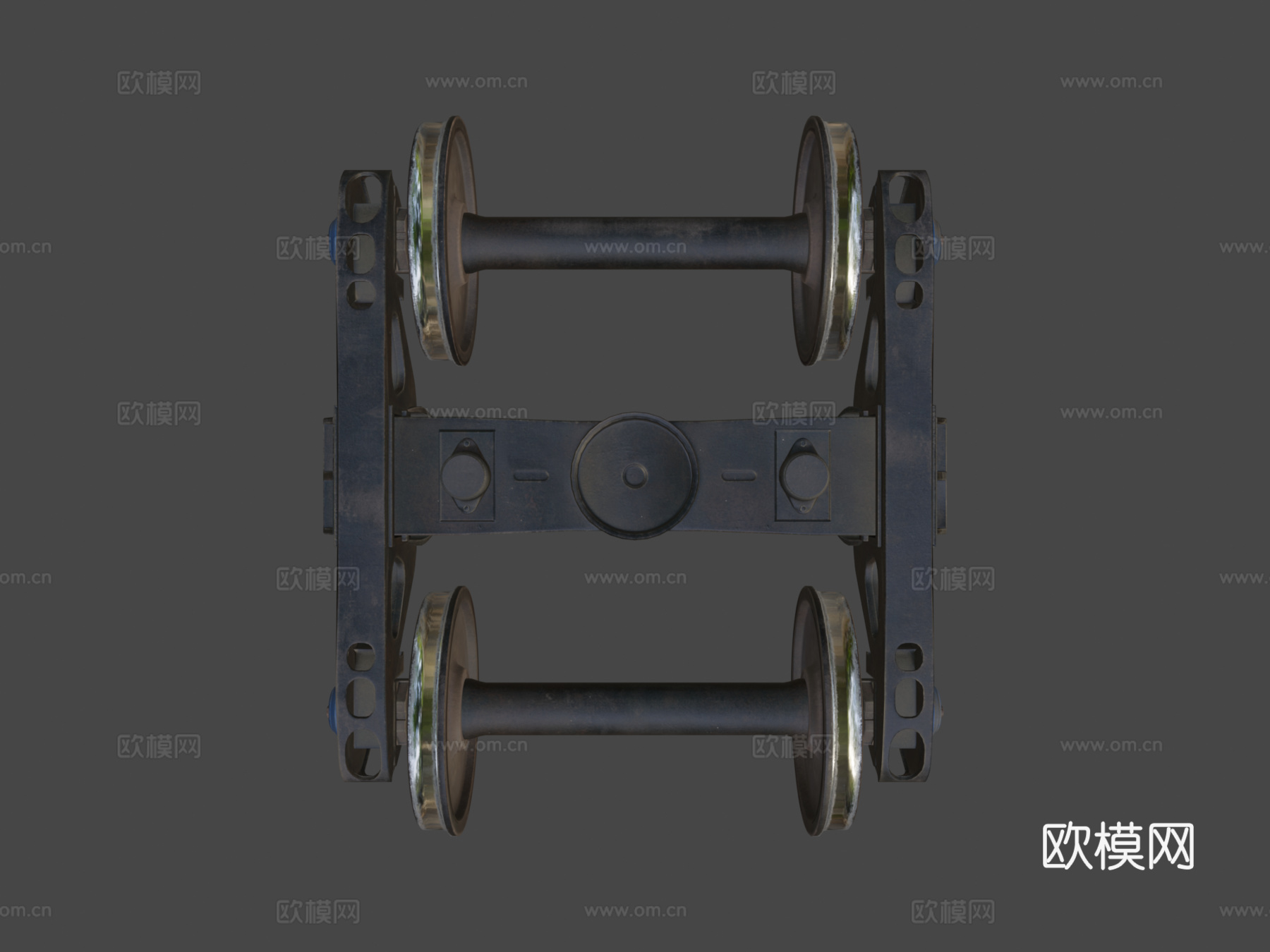 美国铁路卡车 转向架su模型