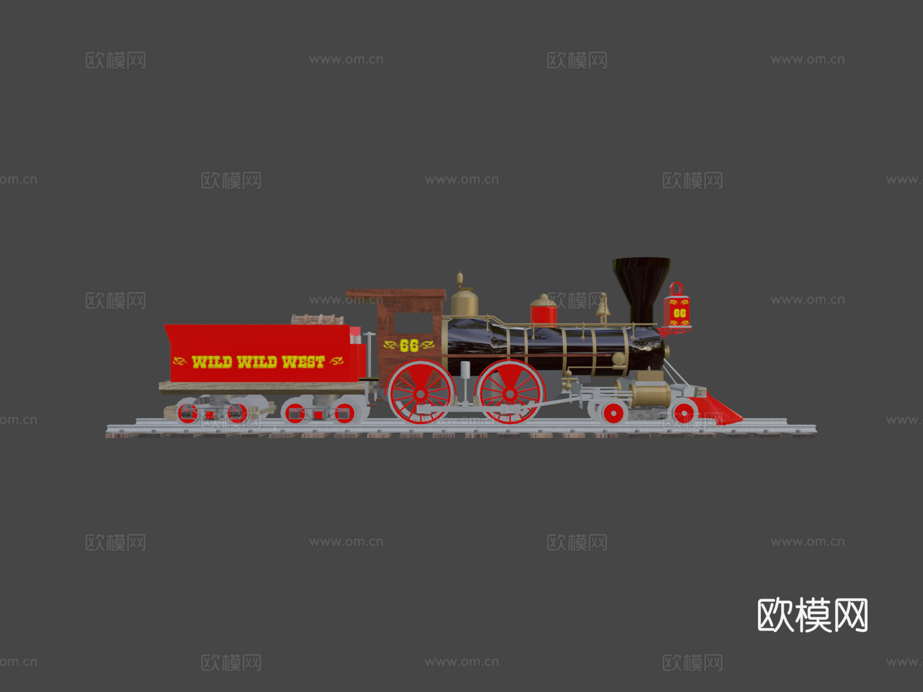 蒸汽火车su模型