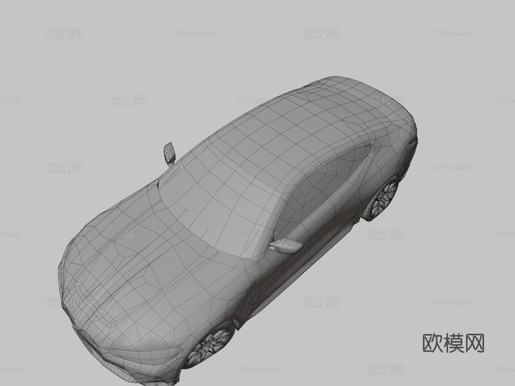 废弃汽车宝马M4双门轿跑su模型