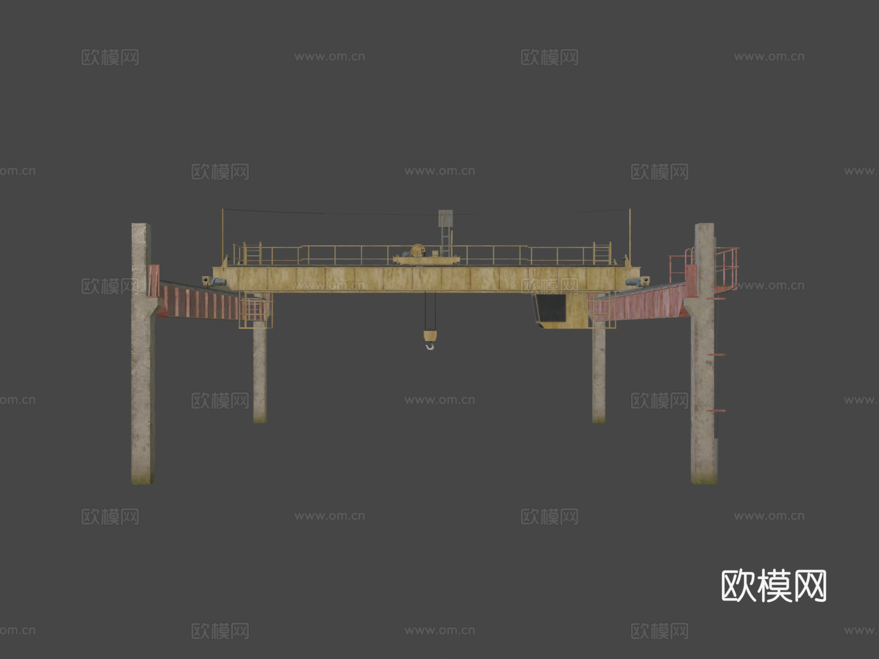 高架起重机su模型