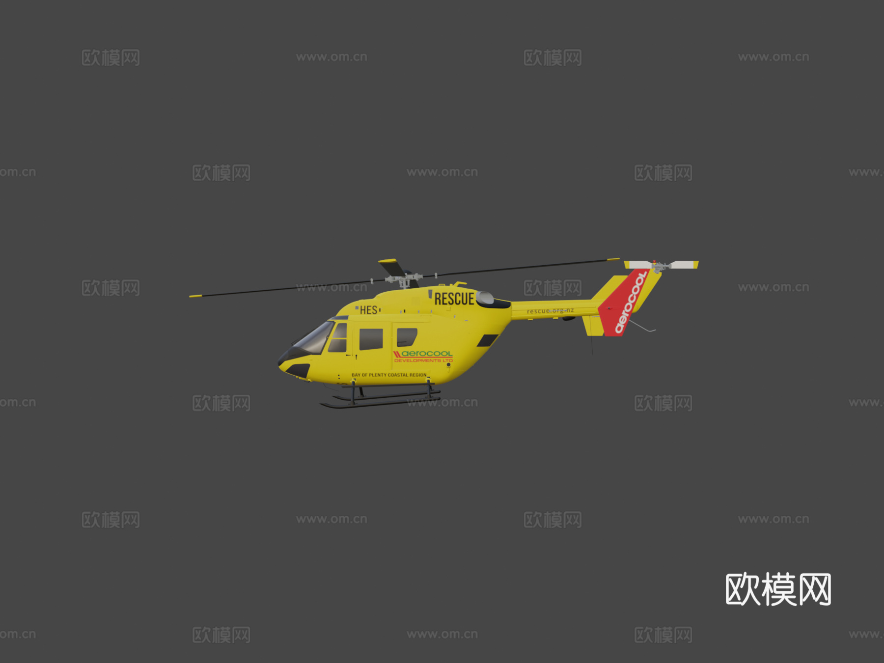 航空救援直升机su模型