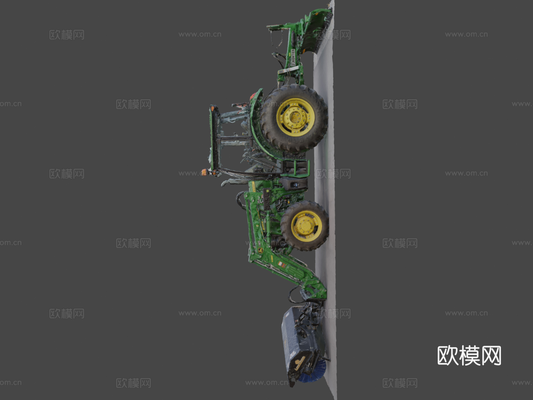 约翰迪尔拖拉机GRADD 3D模型su模型