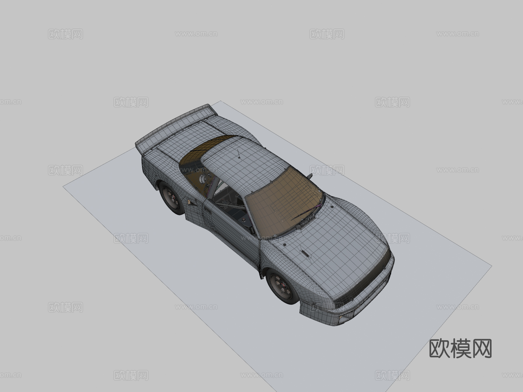 赛利卡GTO赠送中多边形su模型