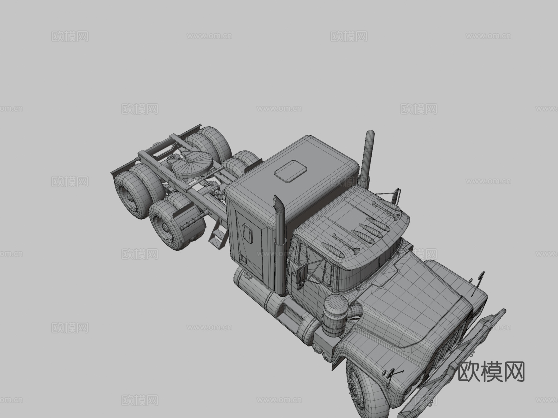 通用美国半挂卡车su模型