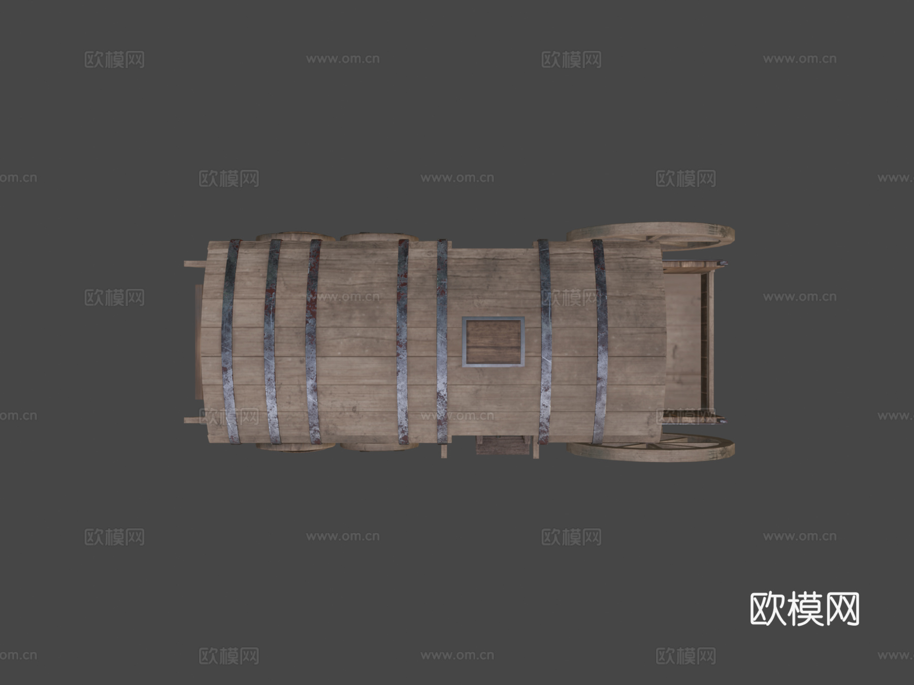 中世纪马车su模型