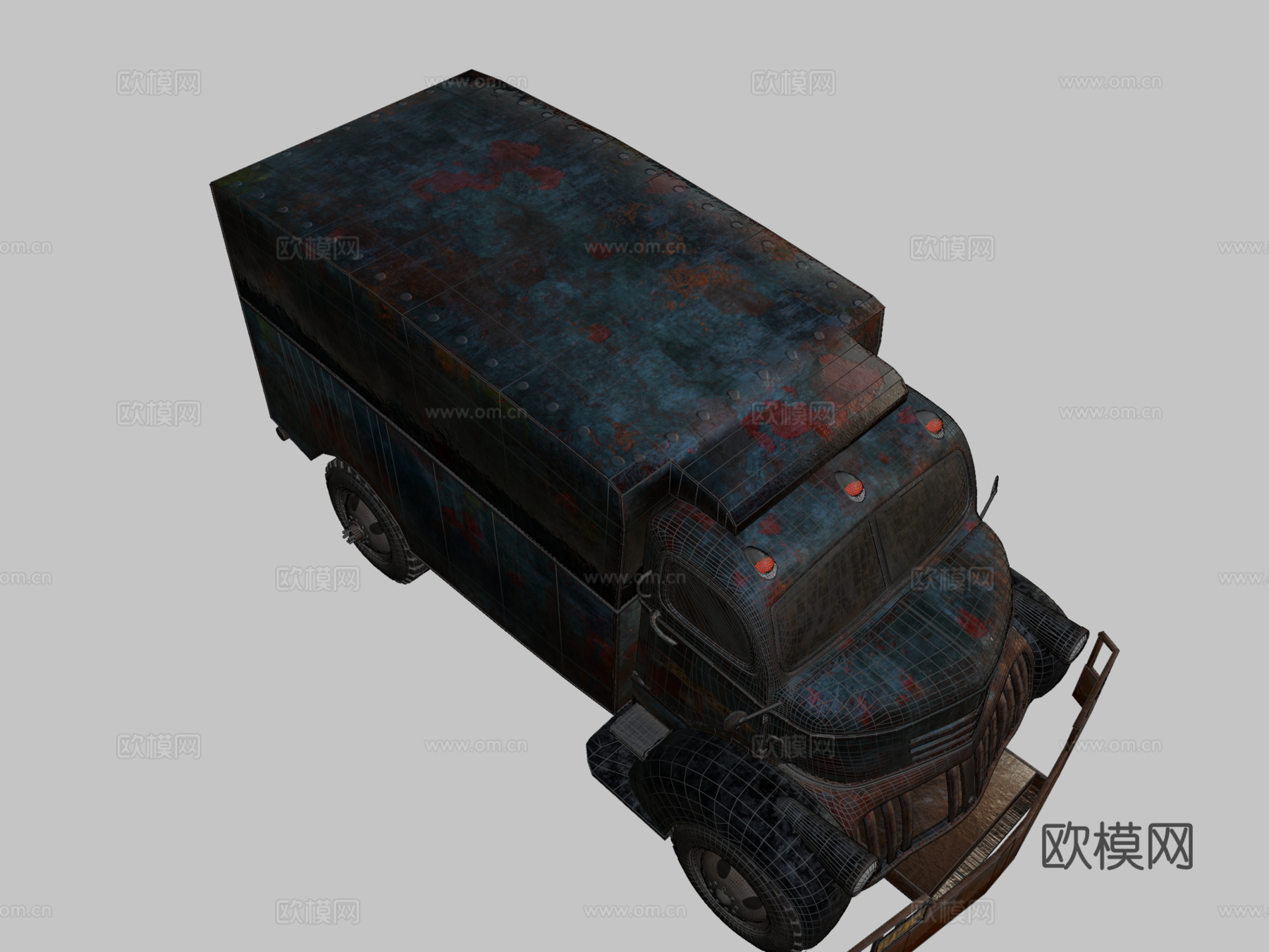 爬行者卡车su模型