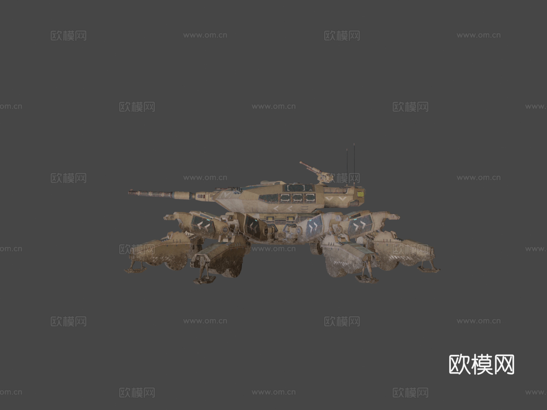 蜘蛛坦克su模型