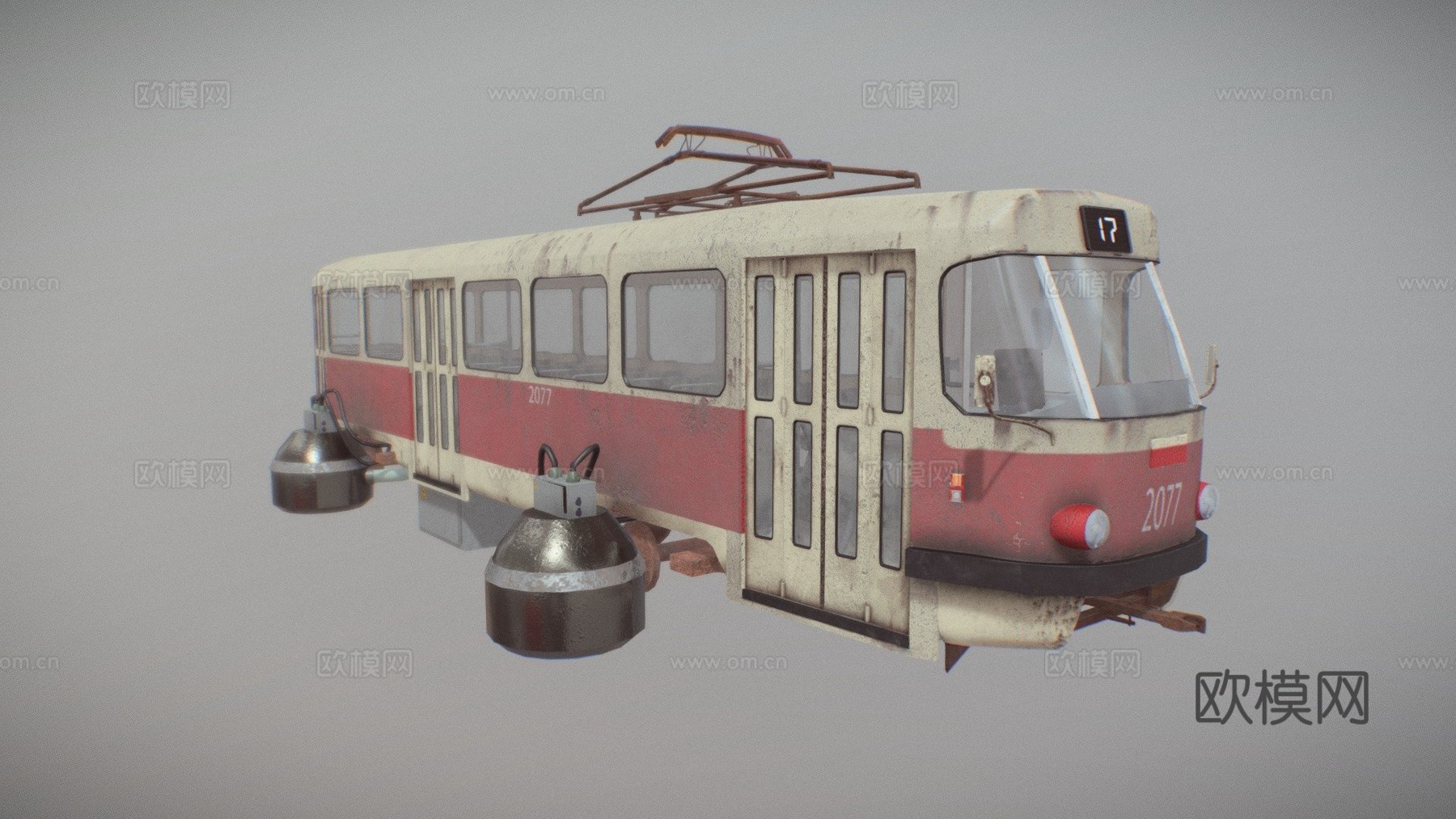 悬浮电车塔特拉T3su模型