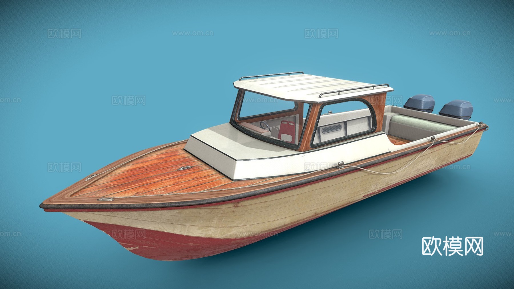 旧租赁船su模型