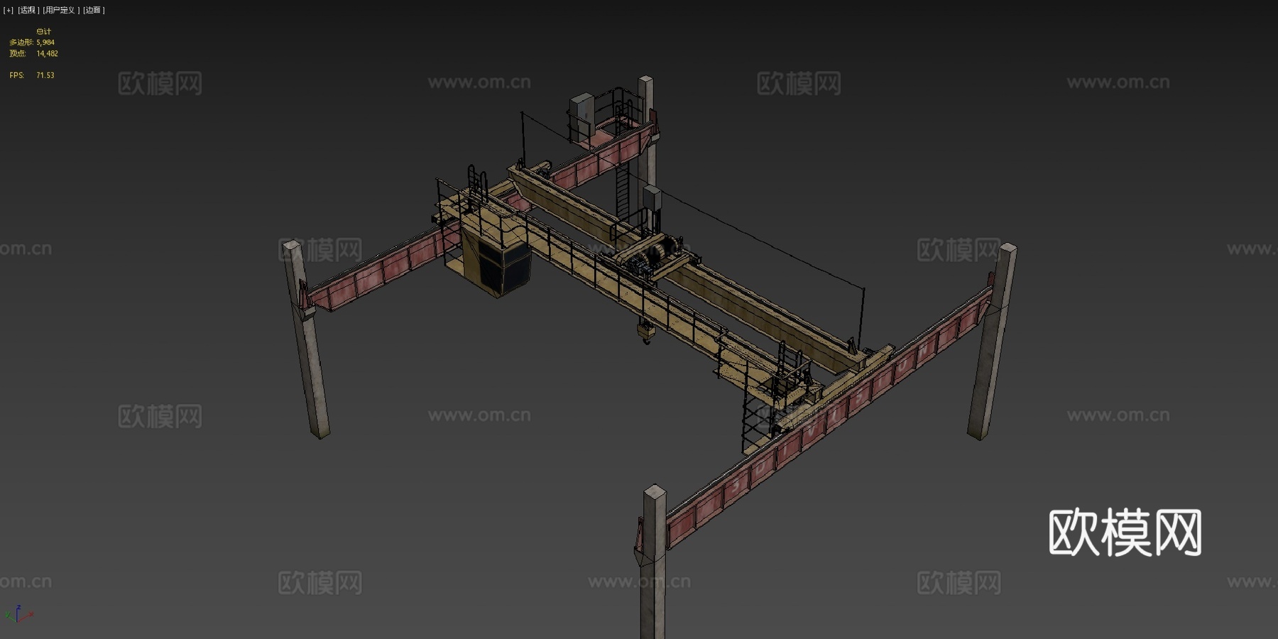 高架起重机su模型