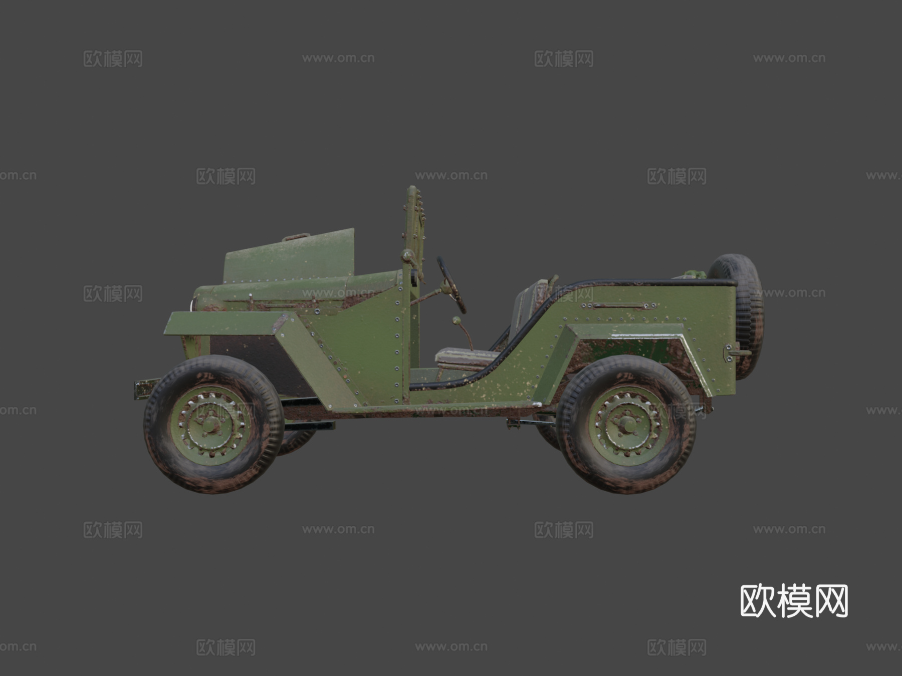 无预算苏联吉普su模型