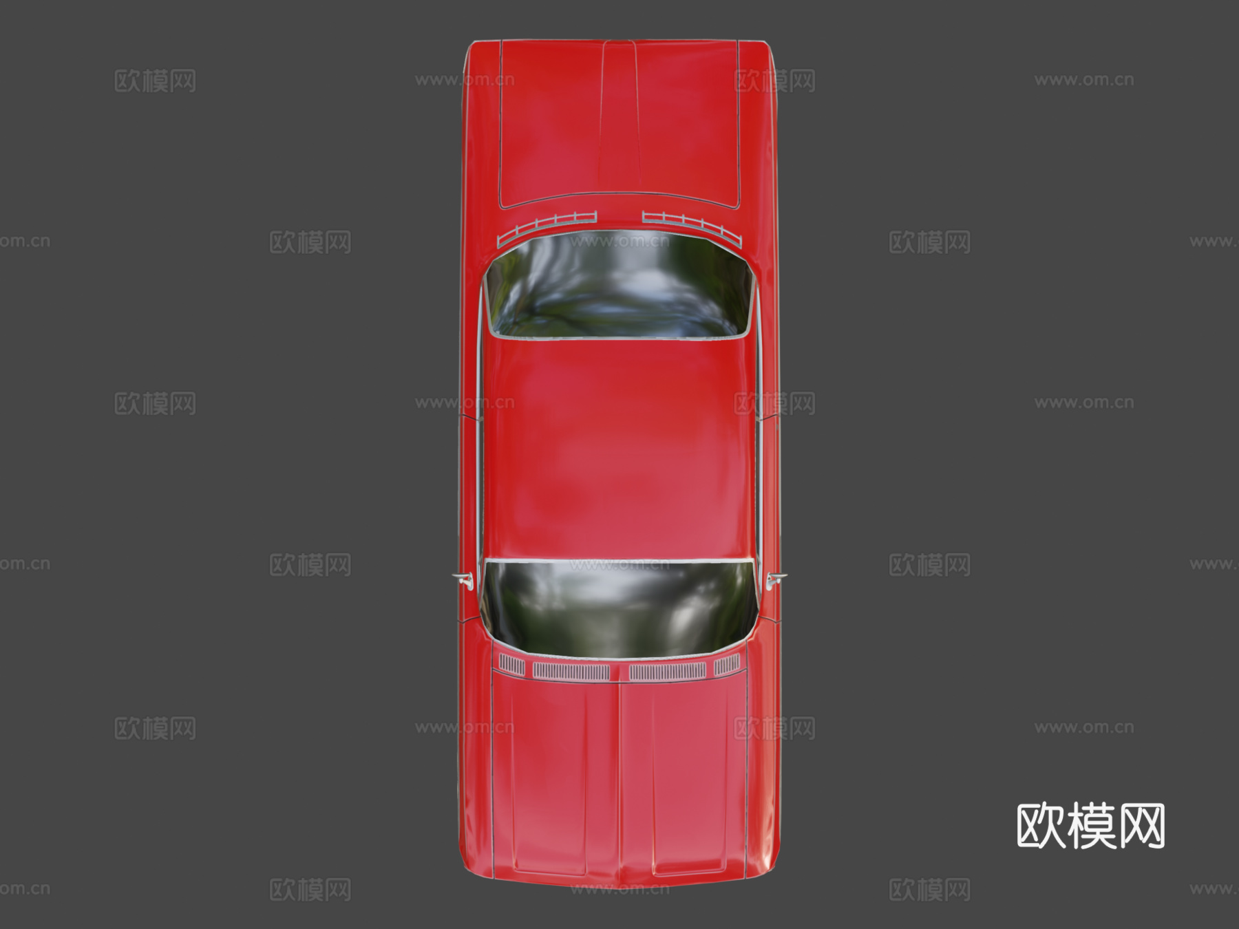 低多边形车雪佛兰英帕拉1961su模型