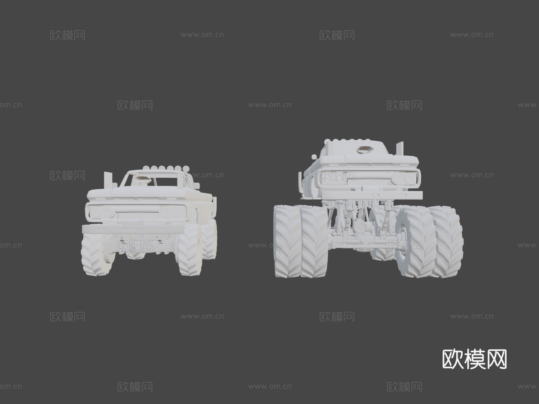 C10怪物卡车与皮卡su模型