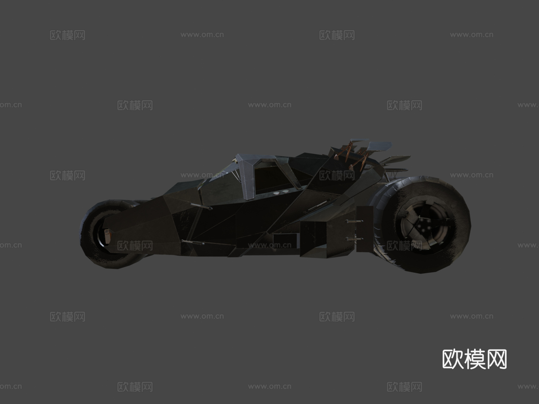 蝙蝠侠黑暗骑士战车重力杰克1su模型