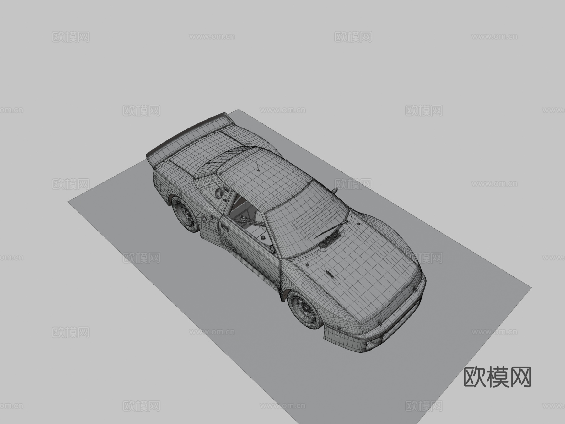 赛利卡GTO赠送中多边形su模型
