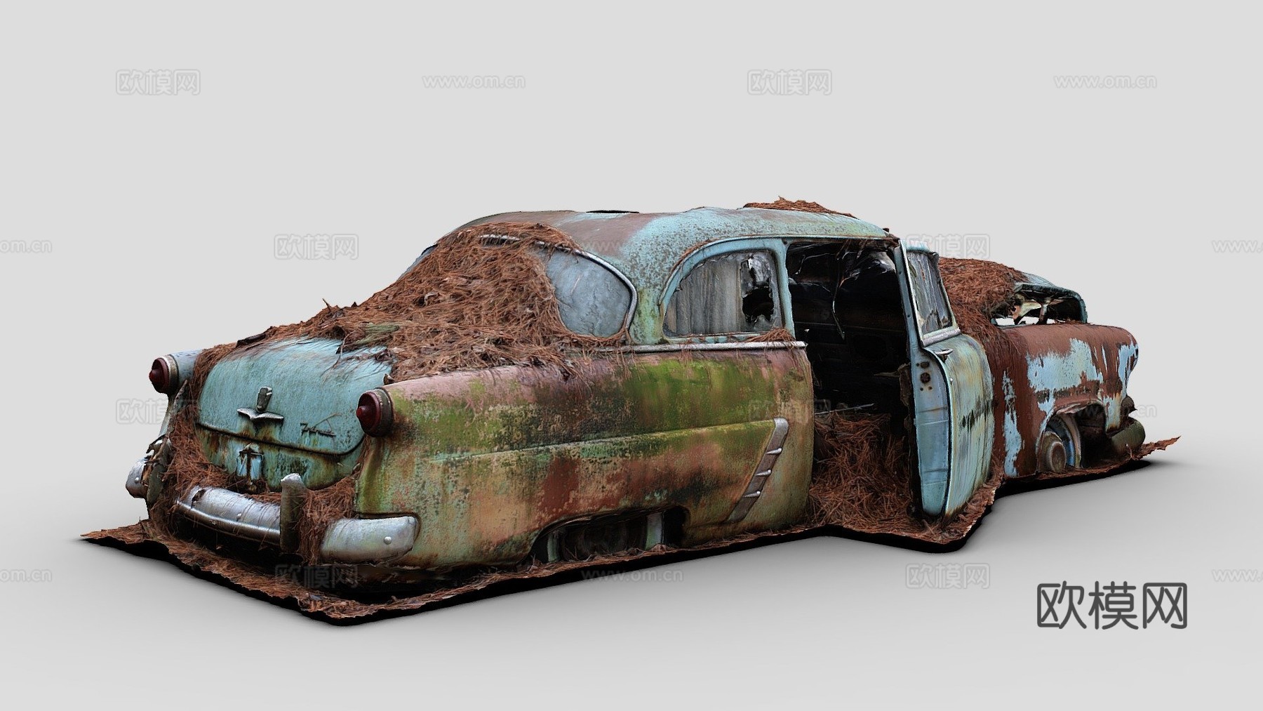 松针汽车原始扫描su模型