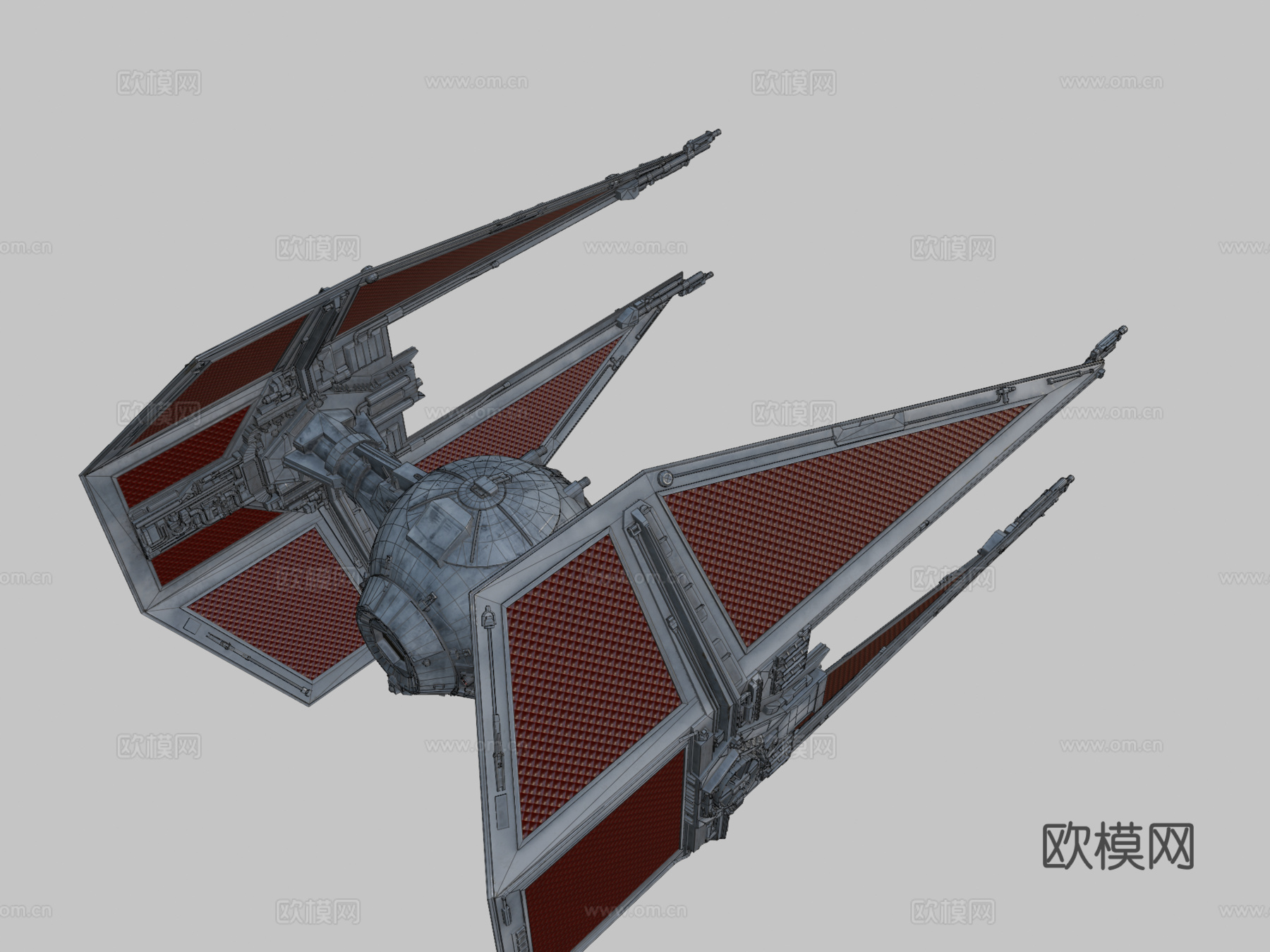 星球大战钛拦截机su模型