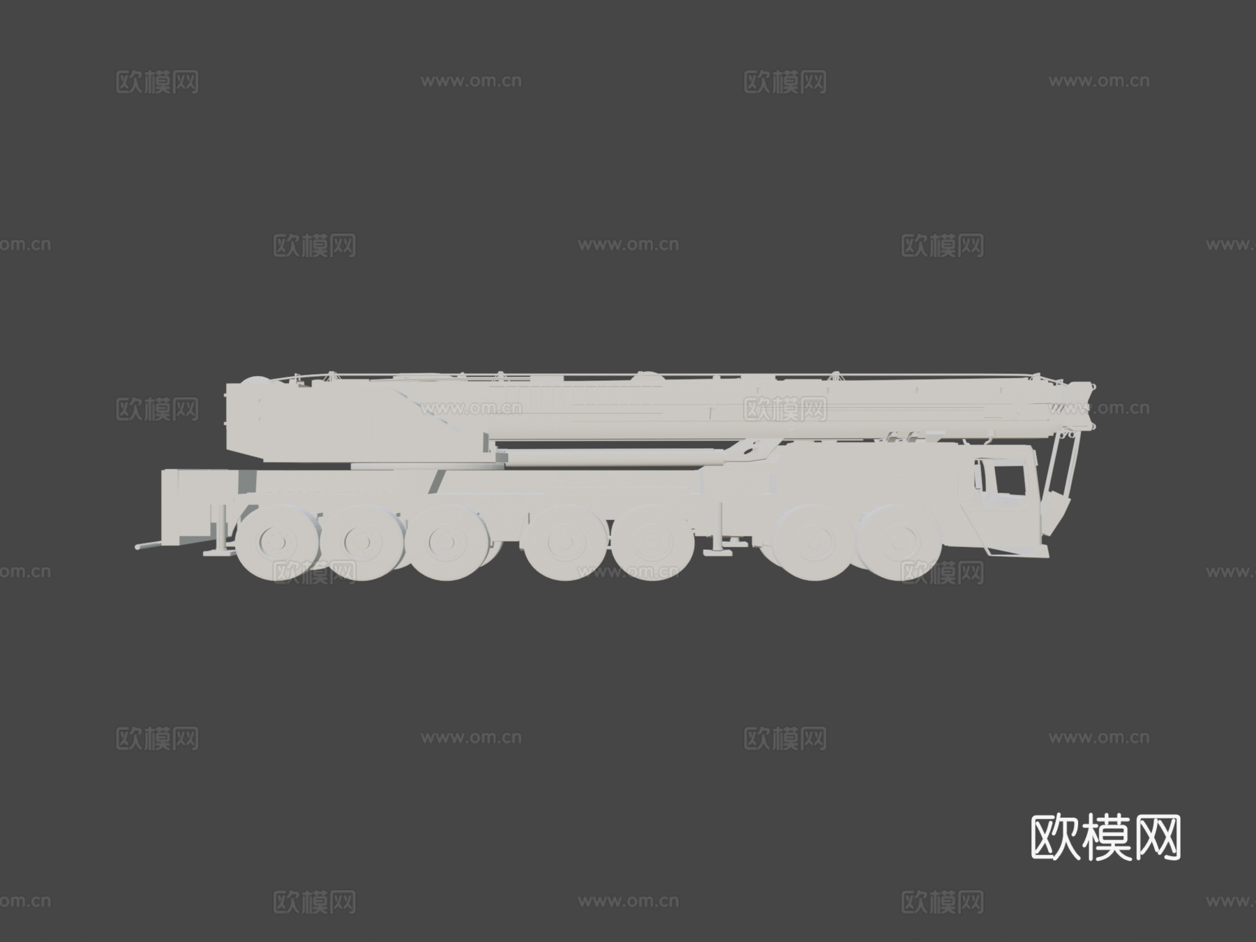 移动起重机su模型