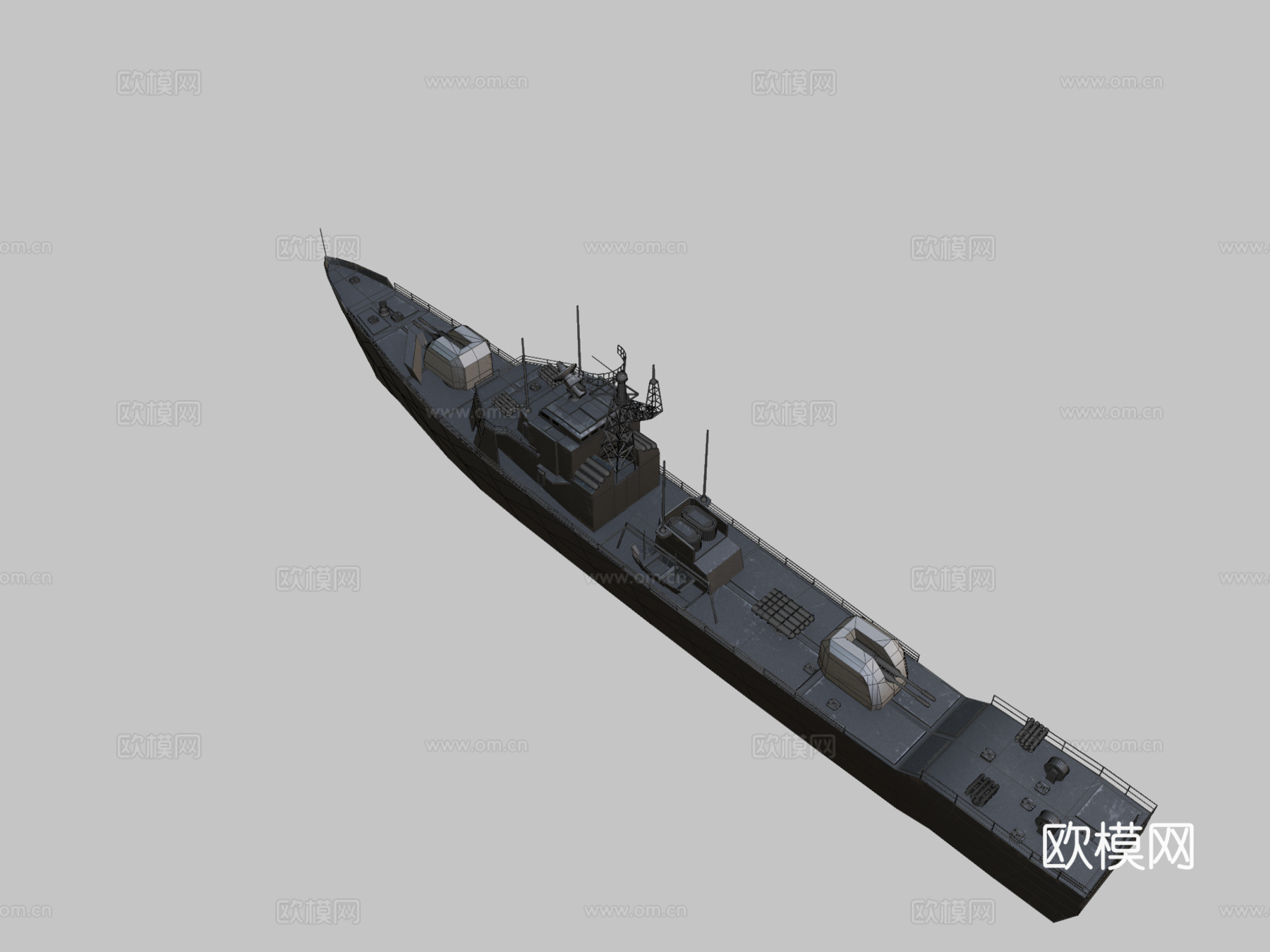 佩佳级 护卫舰 苏联舰船su模型
