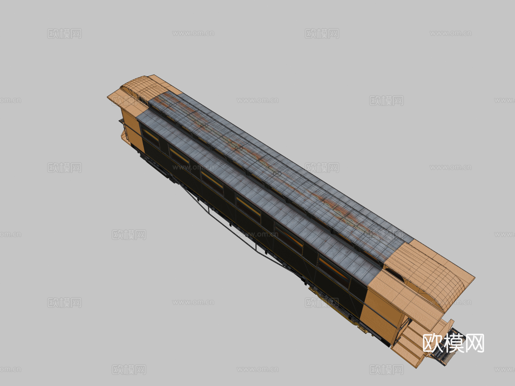 豪华维多利亚铁路车厢蒂赫林艺术工作室1su模型