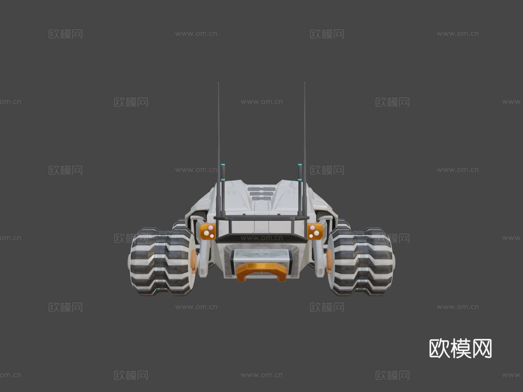 科幻越野车su模型