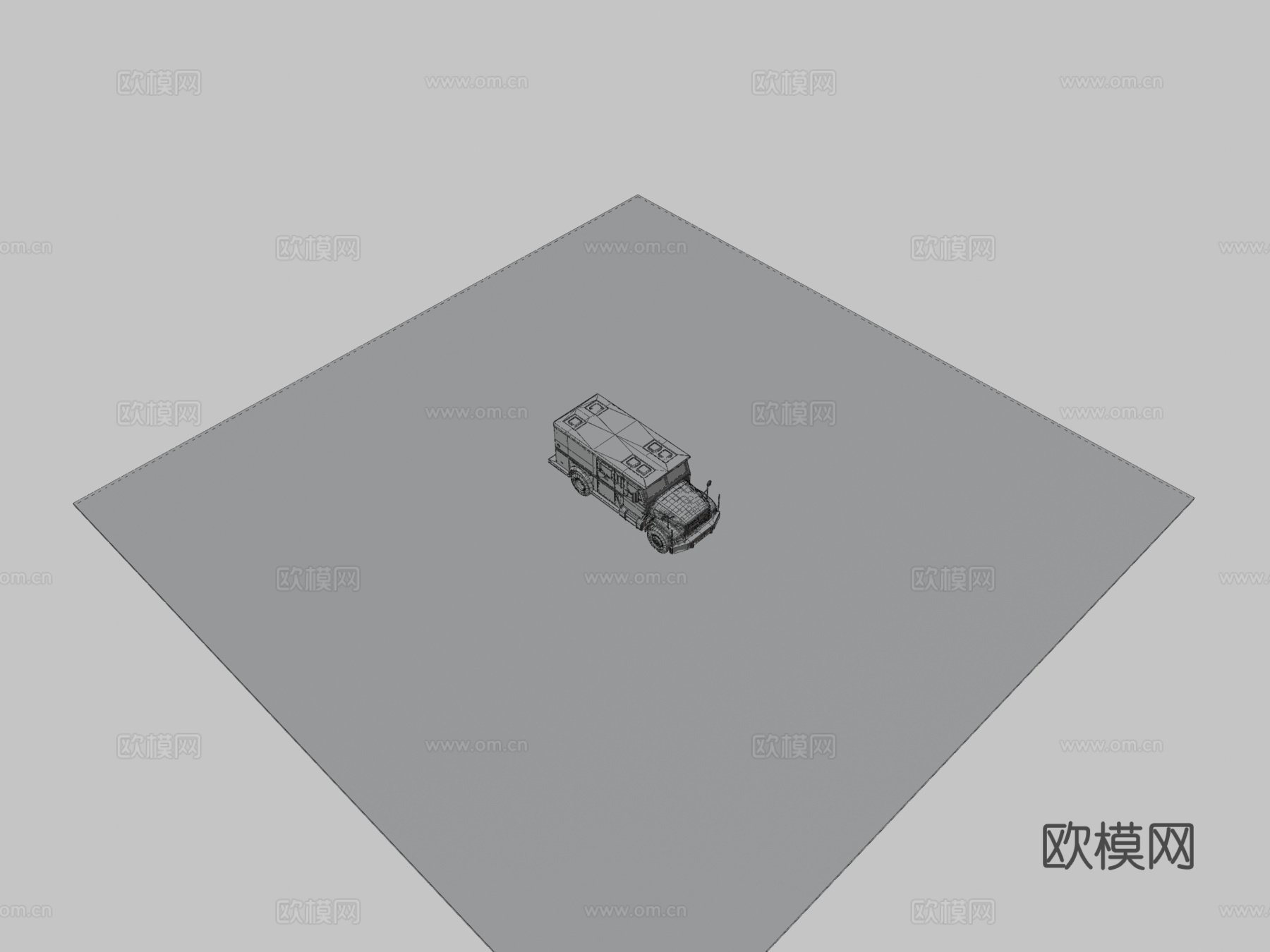 装甲运钞车su模型