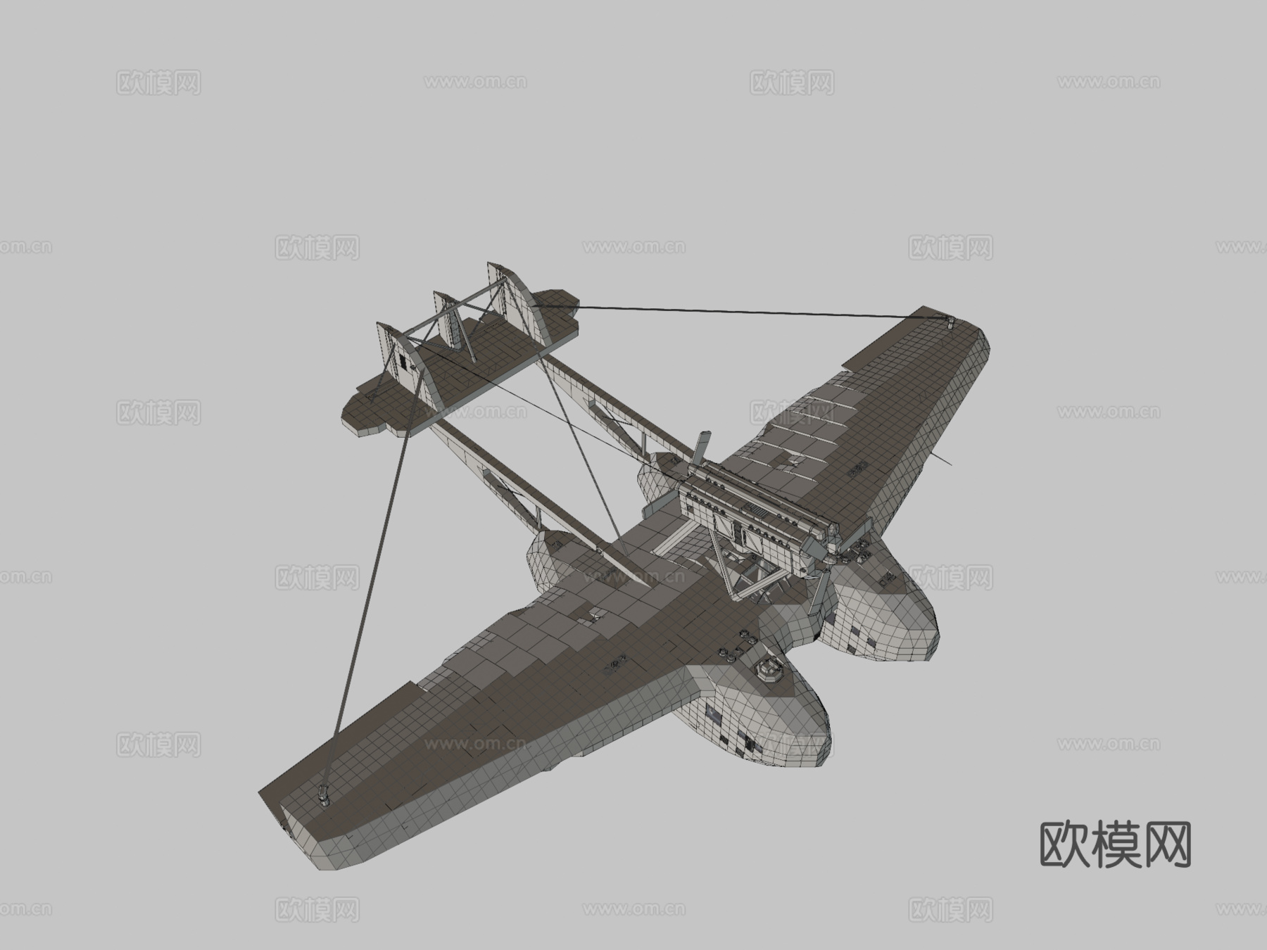 萨沃亚-马切蒂 S.55 风暴工厂su模型