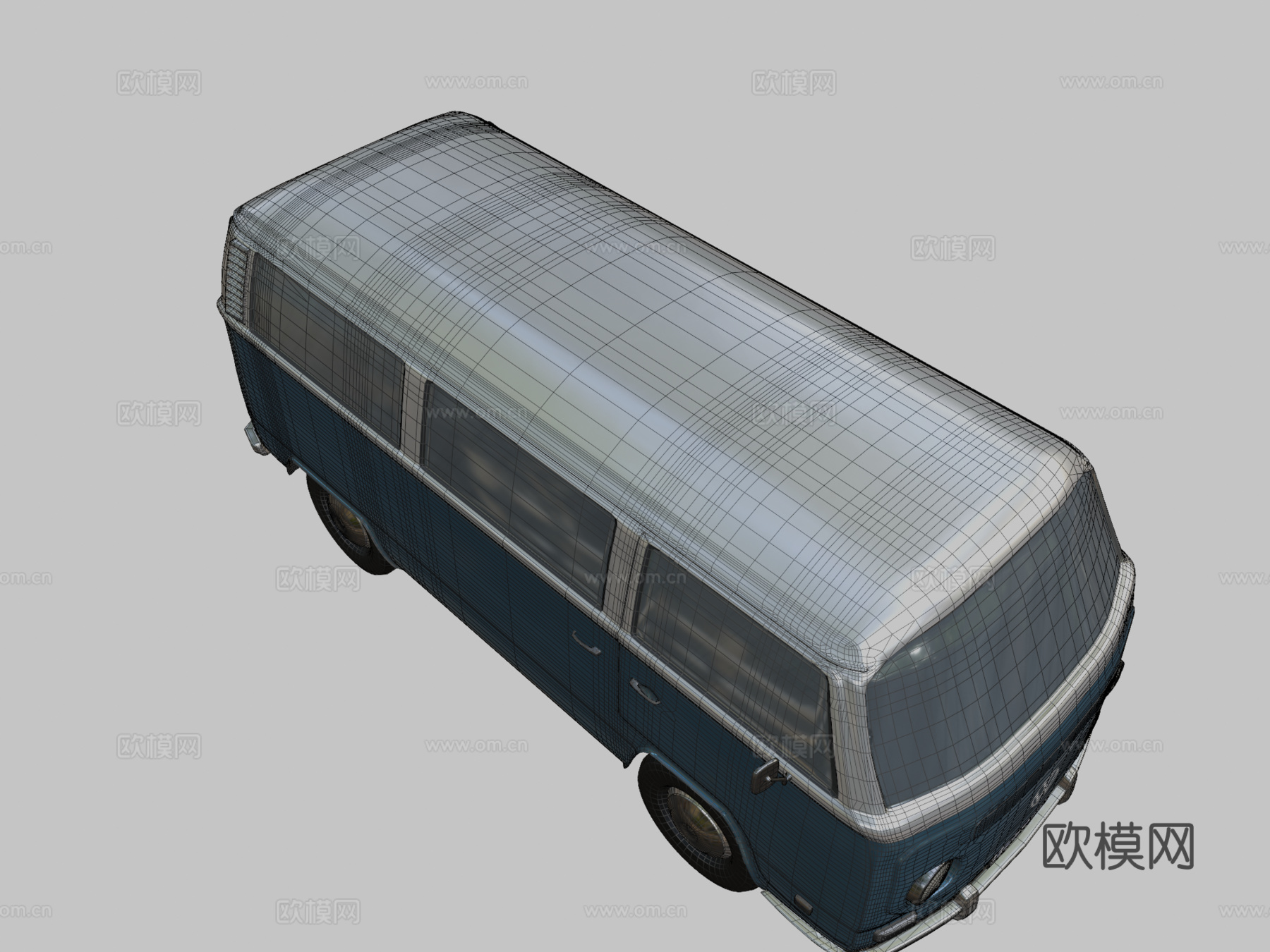 大众T2露营车su模型