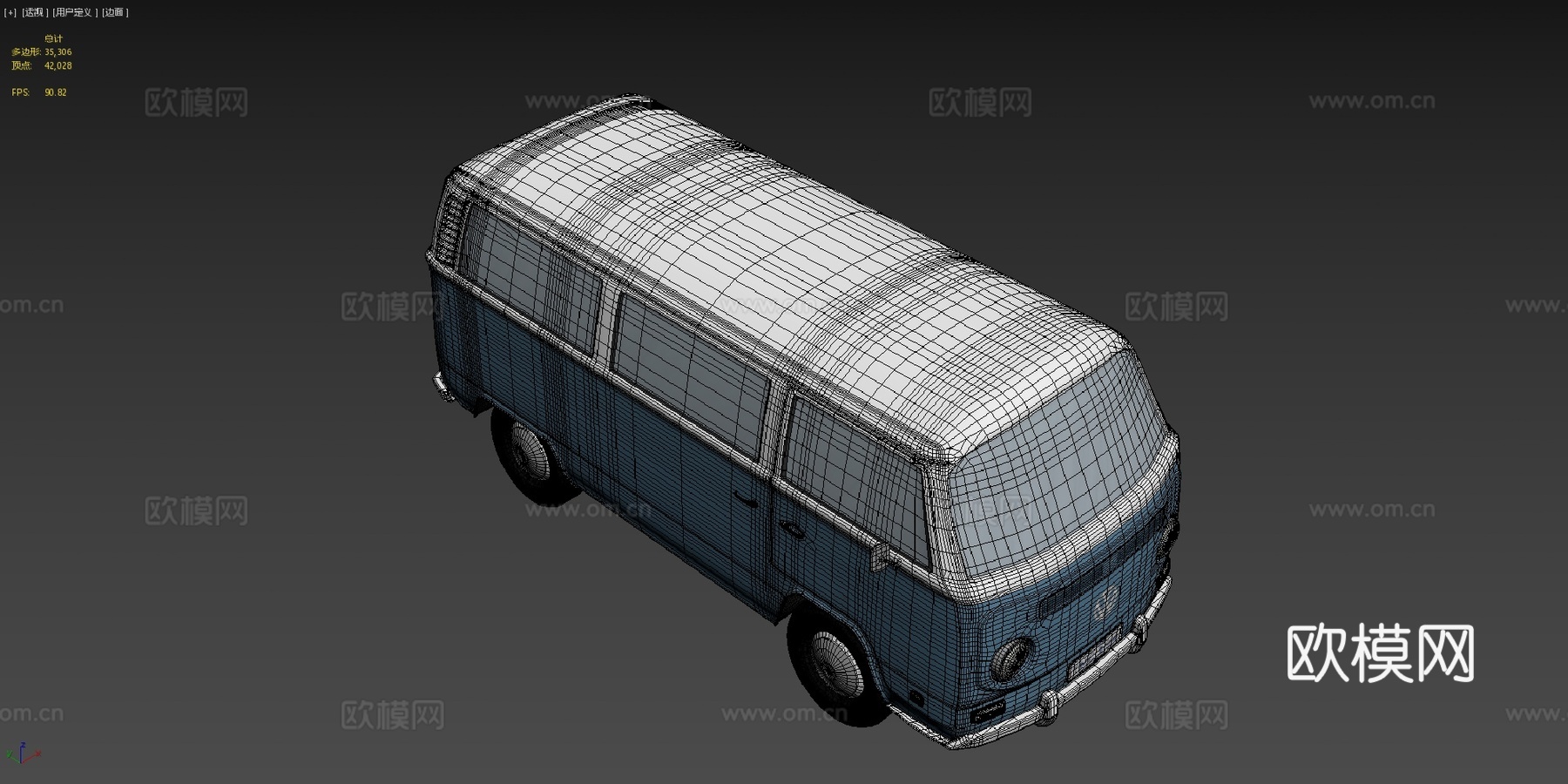大众T2露营车su模型