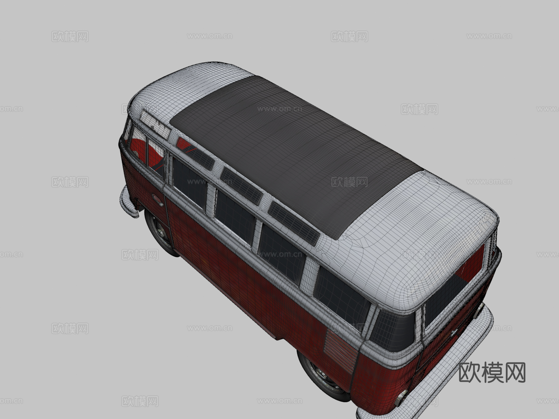 大众巴士su模型