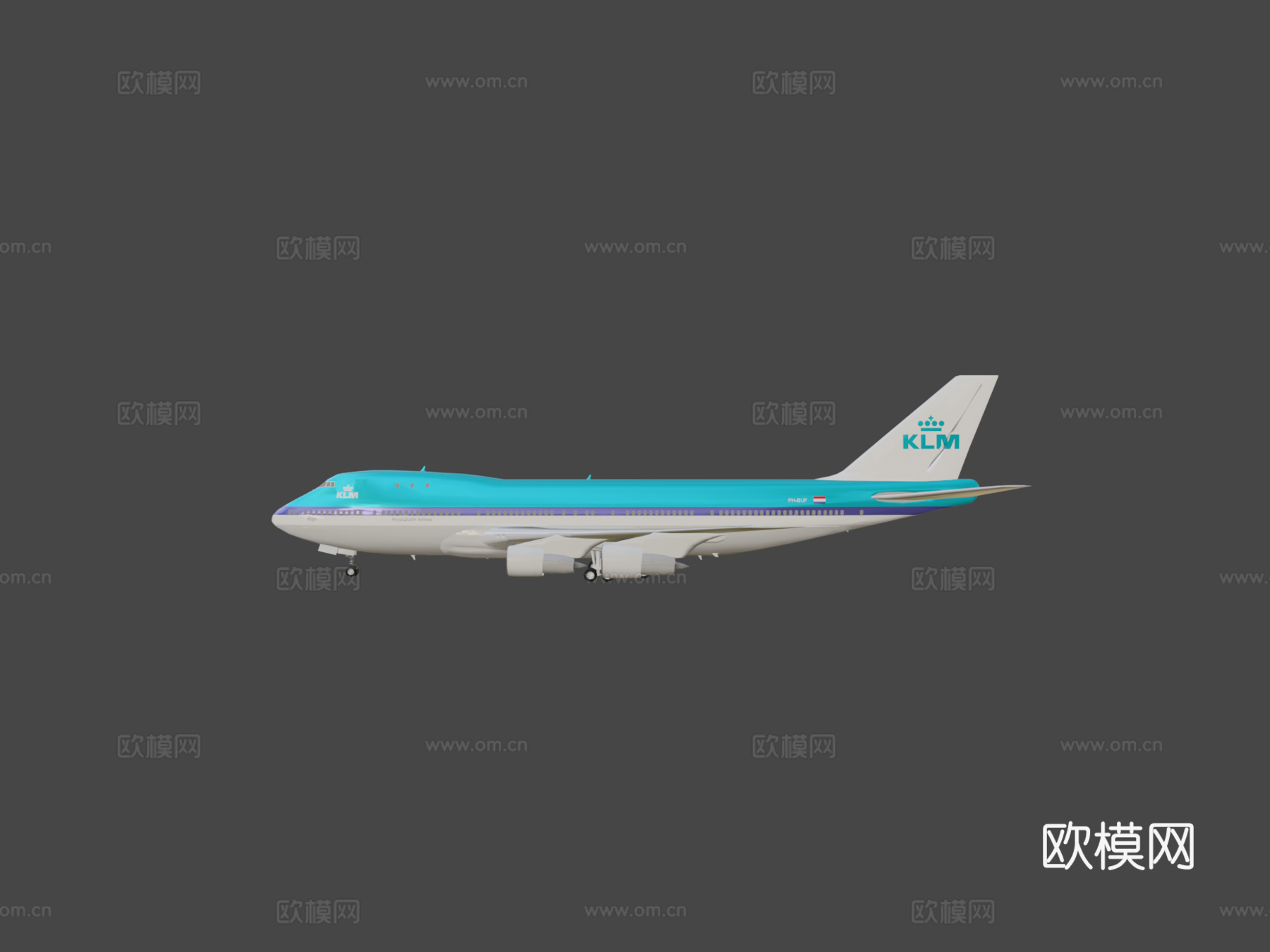 波音747 b747荷兰皇家航空su模型