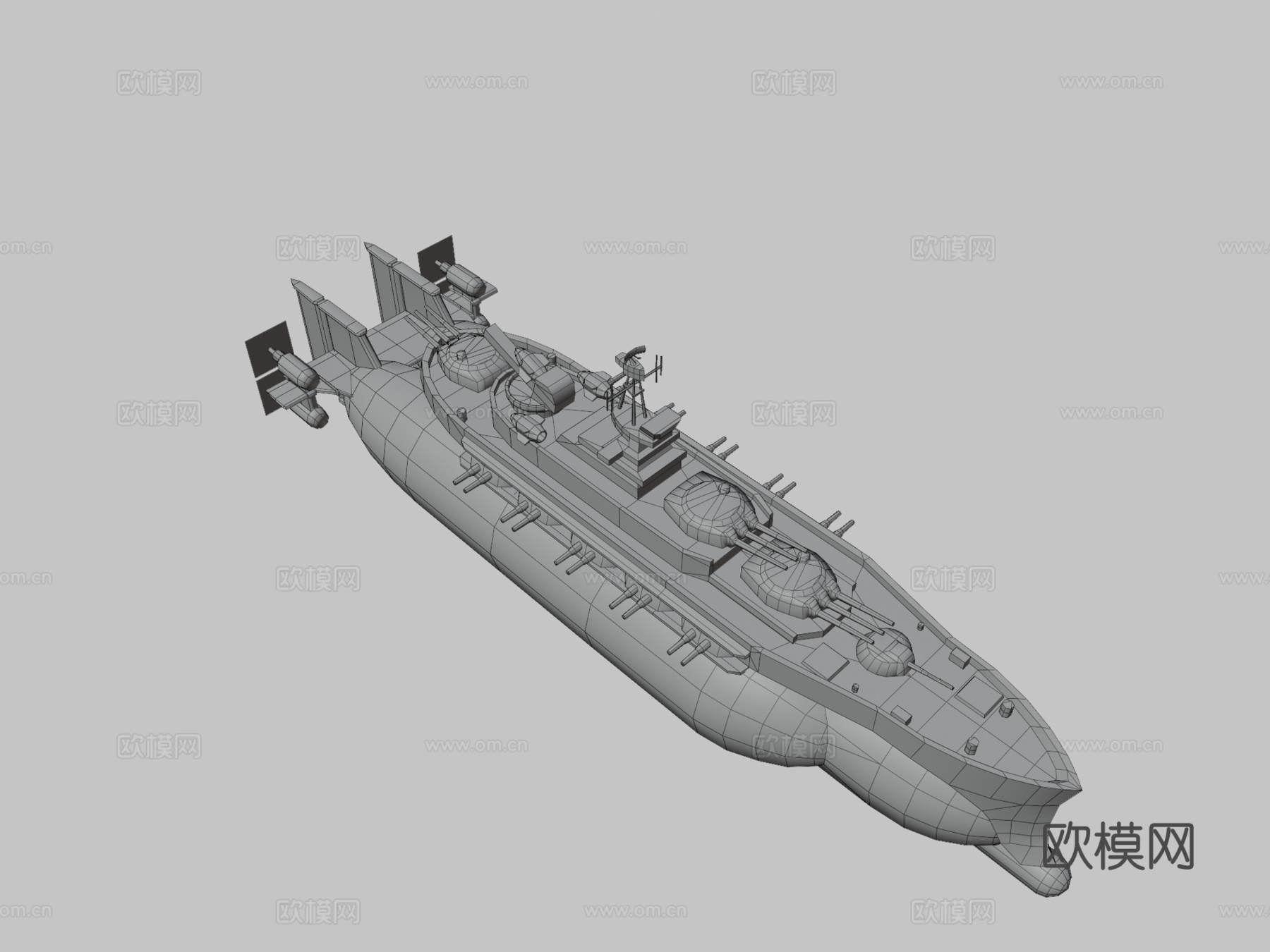 风暴围攻飞艇su模型